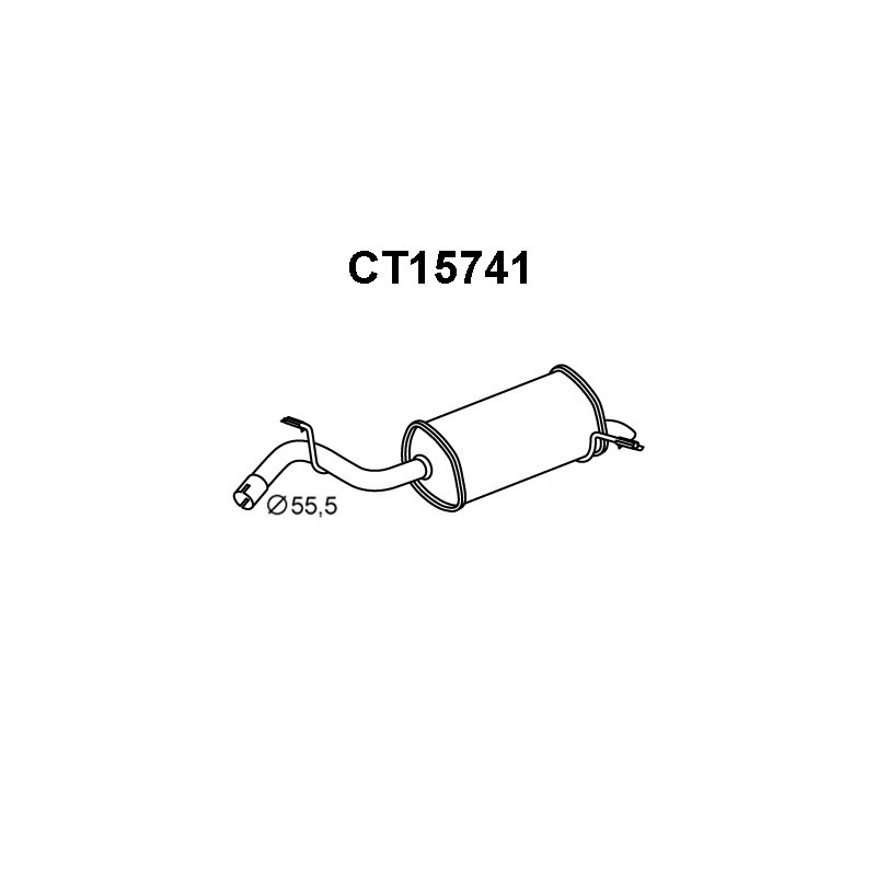 Silencieux arrière VENEPORTE