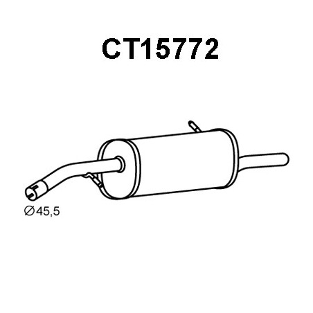 Silencieux arrière VENEPORTE