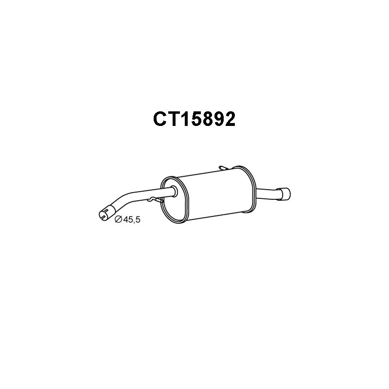 Silencieux arrière VENEPORTE