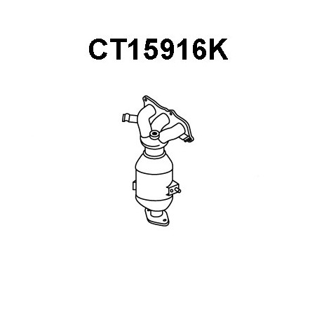 Catalyseur en coude VENEPORTE