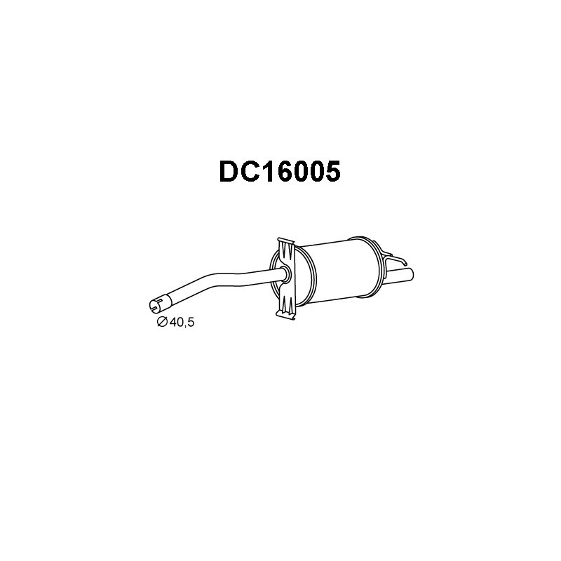 Silencieux arrière VENEPORTE