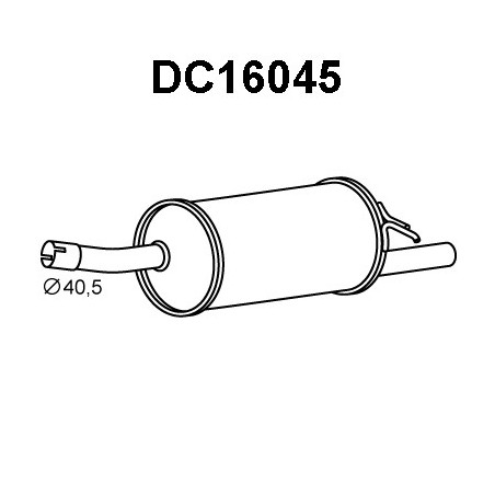 Silencieux arrière VENEPORTE