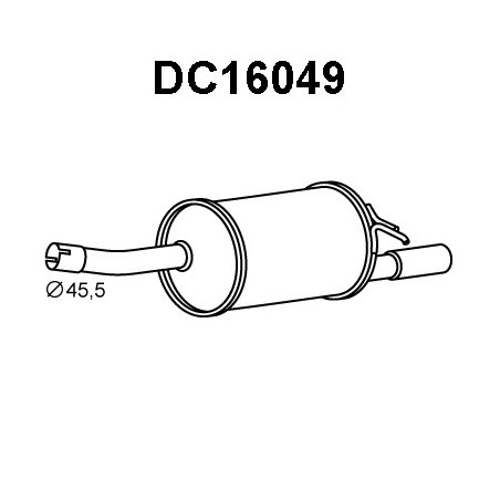 Silencieux arrière VENEPORTE