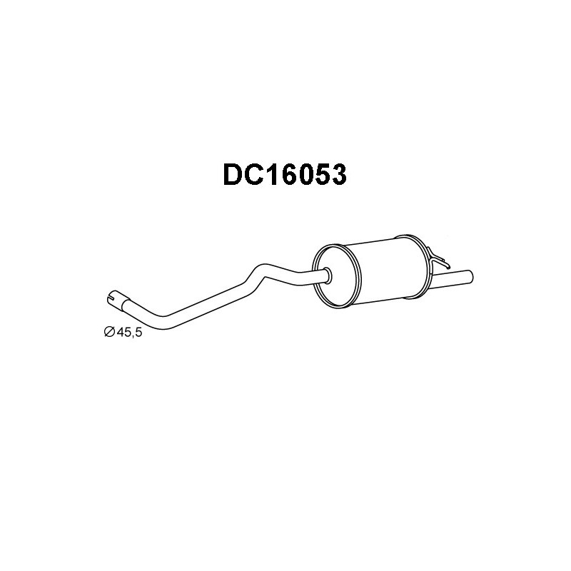 Silencieux arrière VENEPORTE