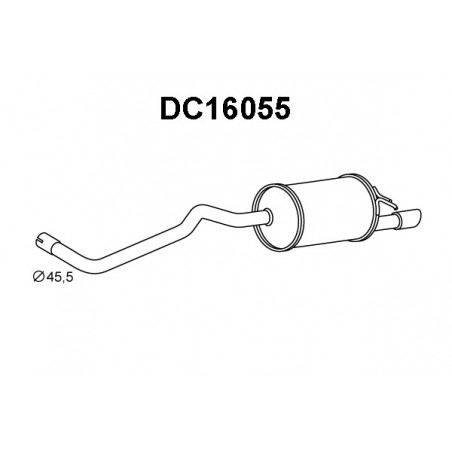 Silencieux arrière VENEPORTE