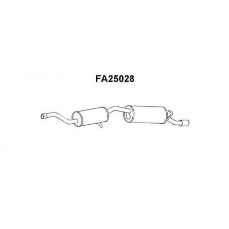 Silencieux arrière VENEPORTE