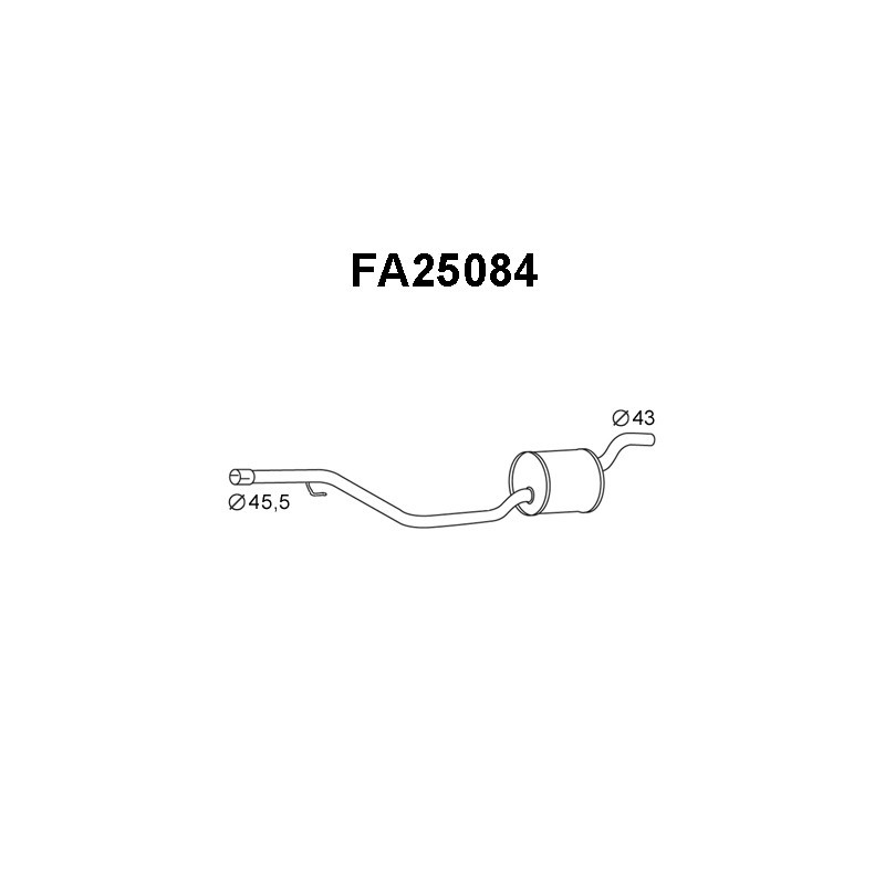 Silencieux intermédiaire VENEPORTE