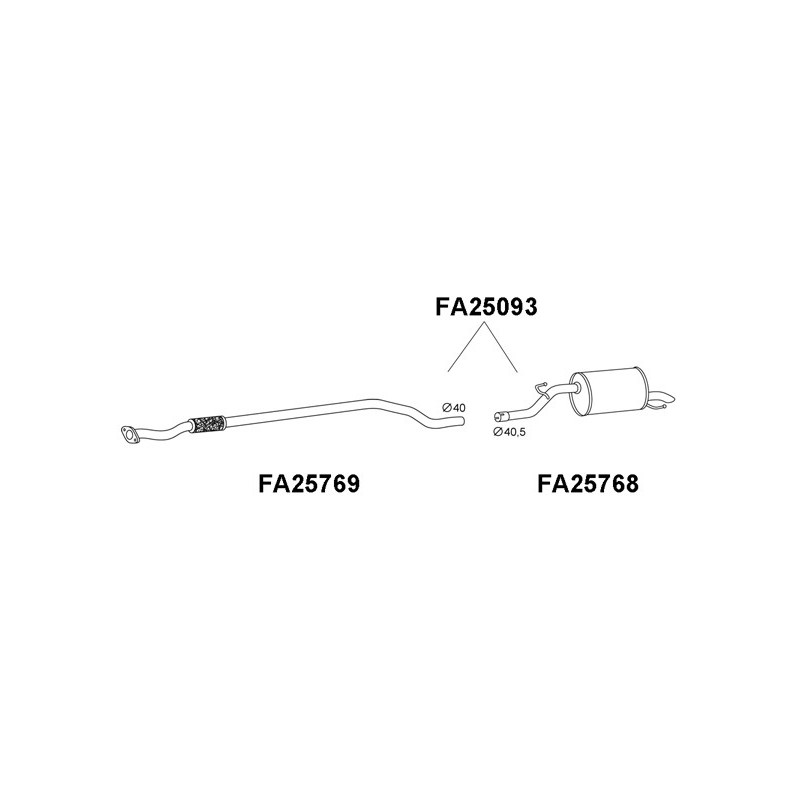 Silencieux arrière VENEPORTE