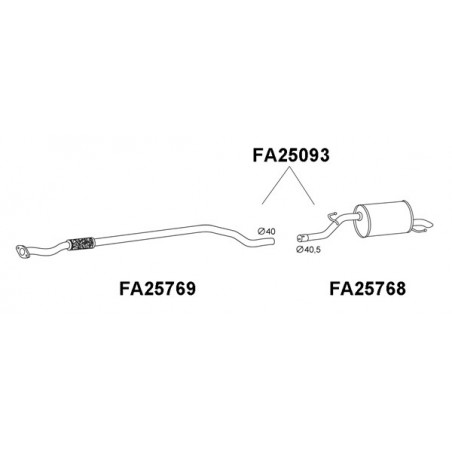 Silencieux arrière VENEPORTE