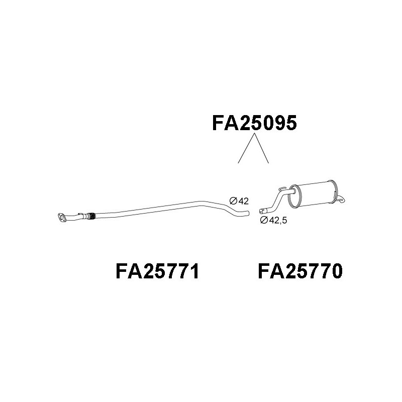 Silencieux arrière VENEPORTE