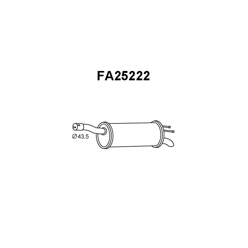 Silencieux arrière VENEPORTE