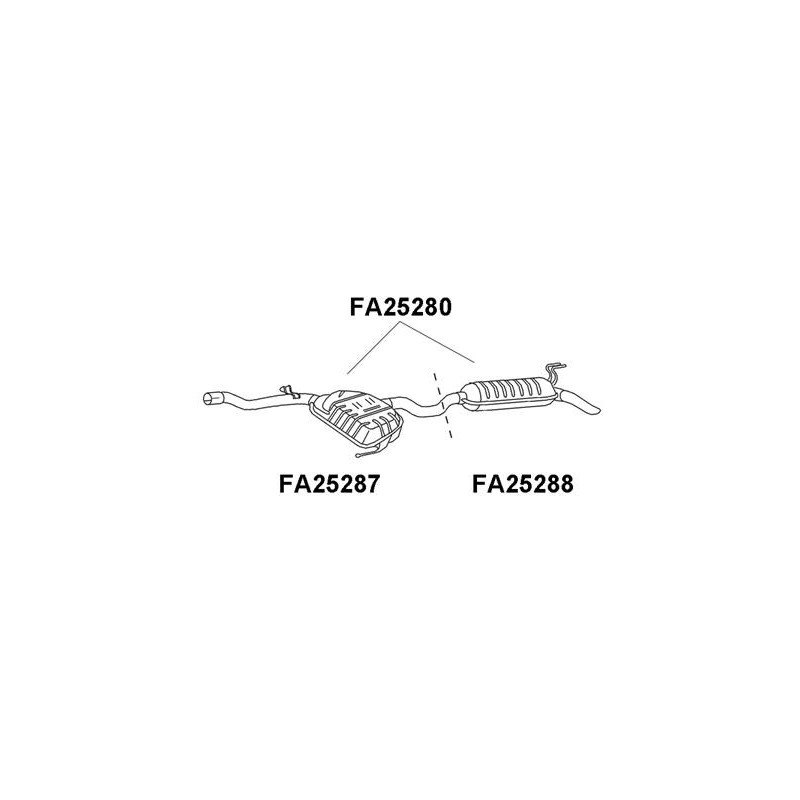 Silencieux arrière VENEPORTE