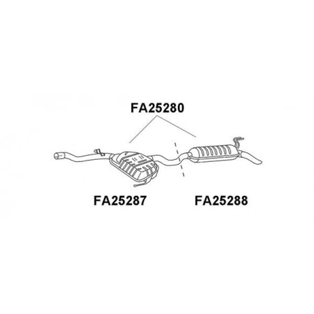 Silencieux arrière VENEPORTE