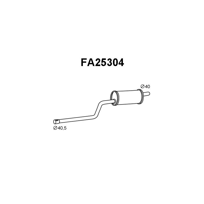 Silencieux avant VENEPORTE