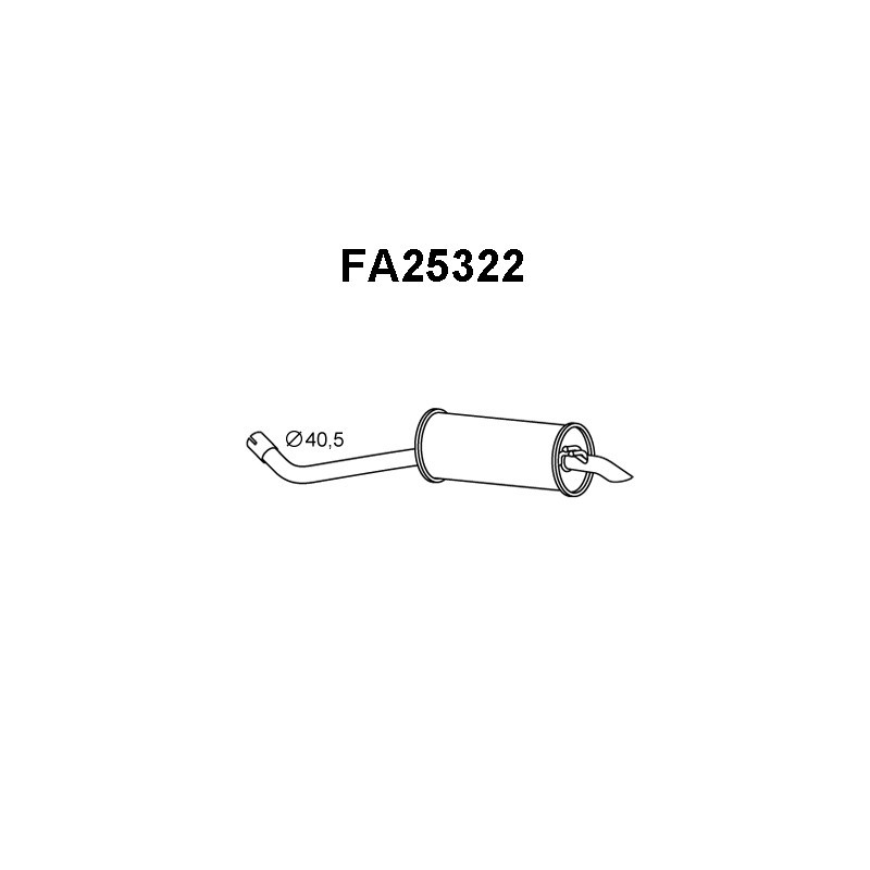 Silencieux arrière VENEPORTE