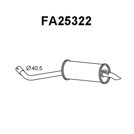 Silencieux arrière VENEPORTE