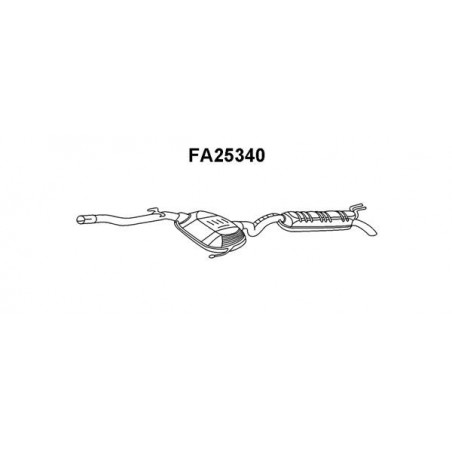 Silencieux arrière VENEPORTE