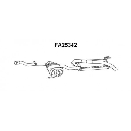 Silencieux arrière VENEPORTE