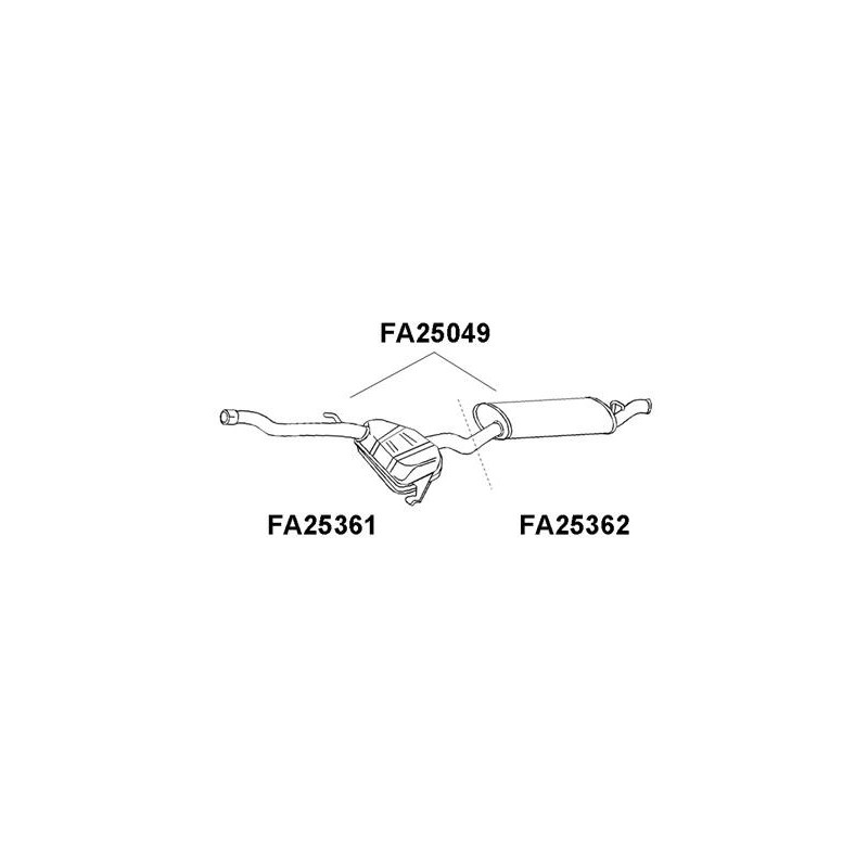 Silencieux arrière VENEPORTE