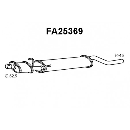 Silencieux avant VENEPORTE