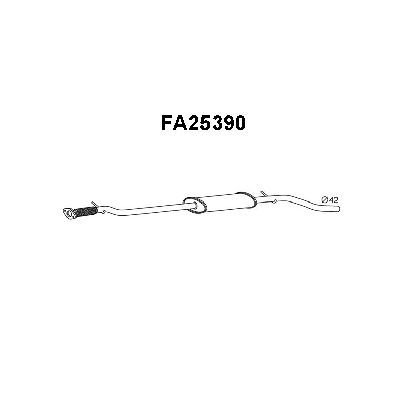 Silencieux intermédiaire VENEPORTE