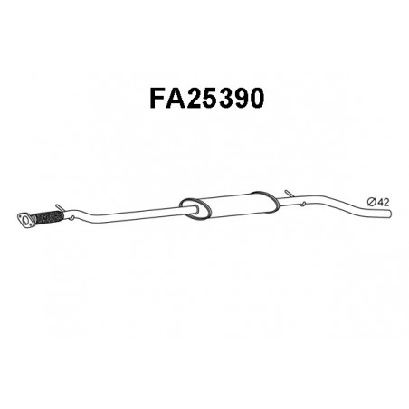 Silencieux intermédiaire VENEPORTE