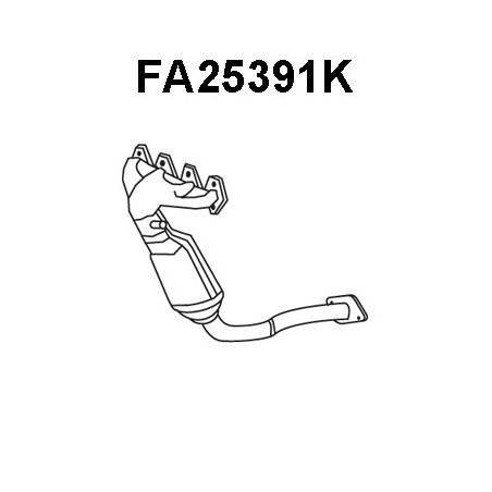 Catalyseur en coude VENEPORTE