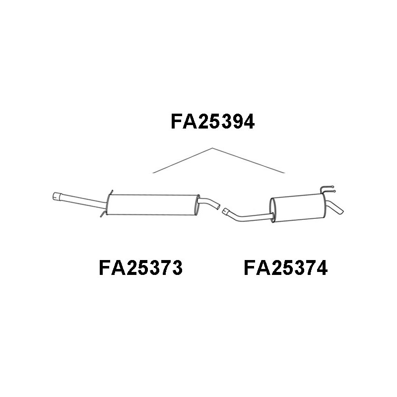 Silencieux arrière VENEPORTE