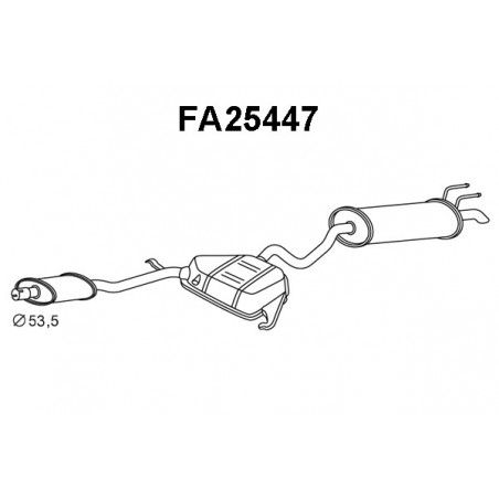 Silencieux arrière VENEPORTE