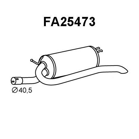 Silencieux arrière VENEPORTE