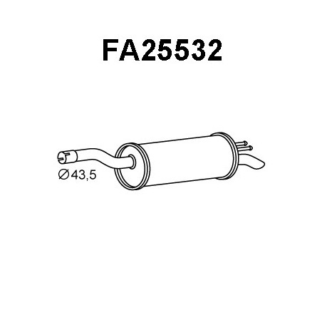 Silencieux arrière VENEPORTE