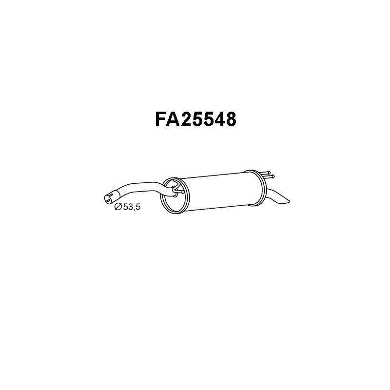 Silencieux arrière VENEPORTE