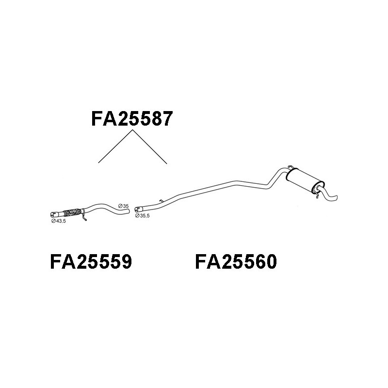 Silencieux arrière VENEPORTE