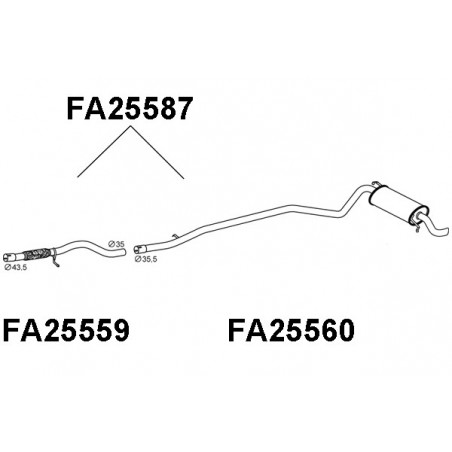 Silencieux arrière VENEPORTE