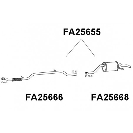 Silencieux arrière VENEPORTE