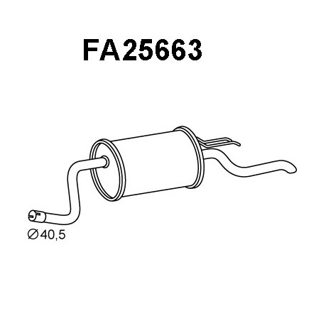 Silencieux arrière VENEPORTE