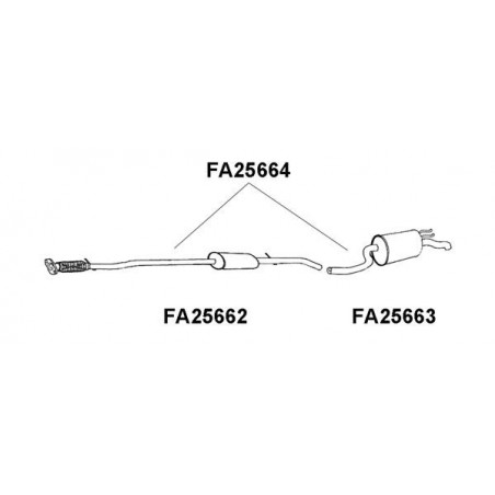 Silencieux arrière VENEPORTE