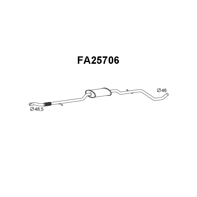Silencieux avant VENEPORTE