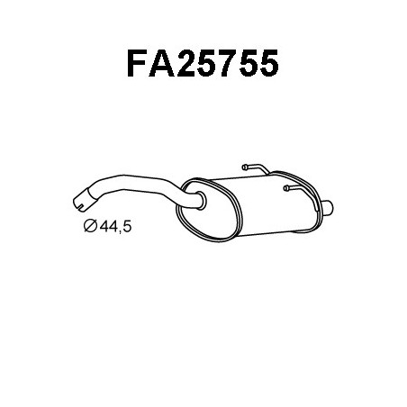 Silencieux arrière VENEPORTE