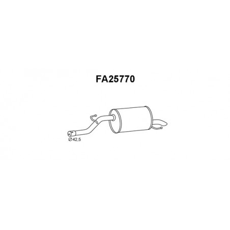 Silencieux arrière VENEPORTE