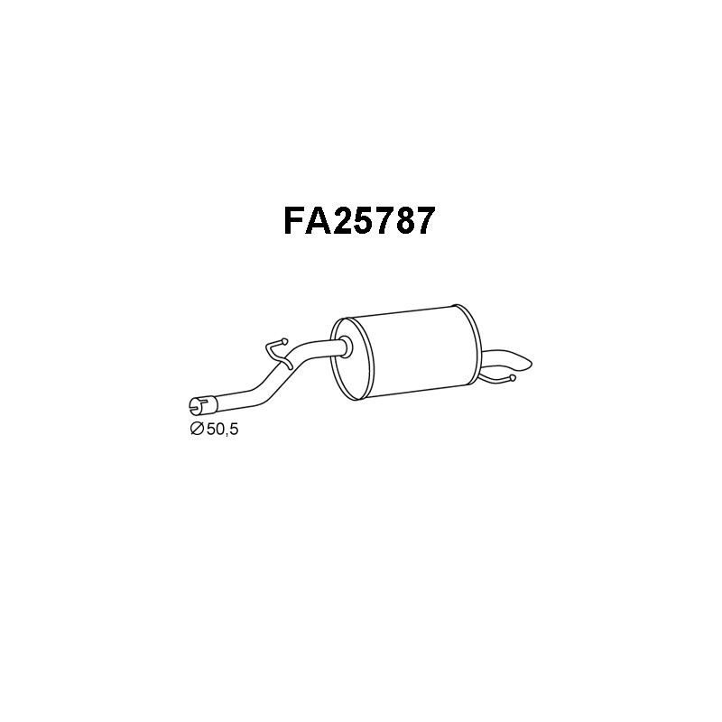 Silencieux arrière VENEPORTE