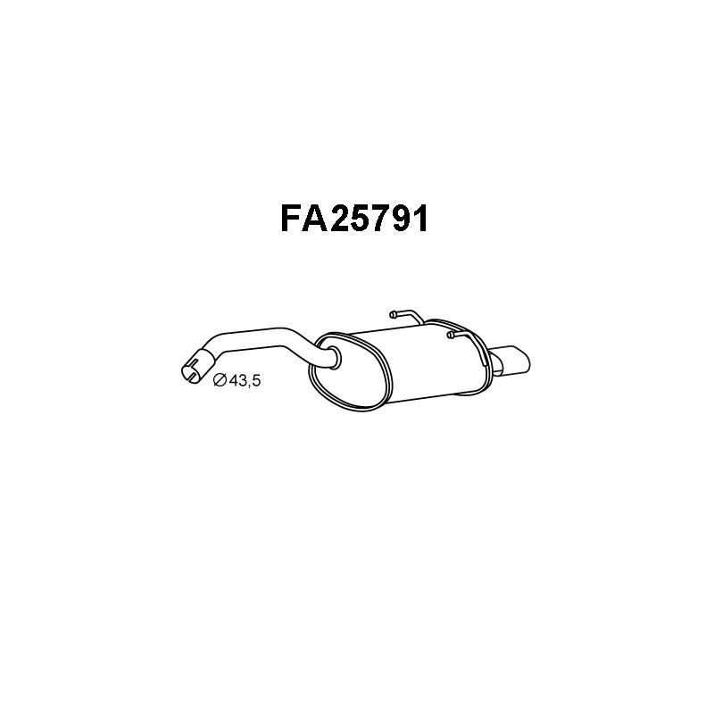 Silencieux arrière VENEPORTE