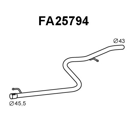 Tube de réparation (catalyseur) VENEPORTE