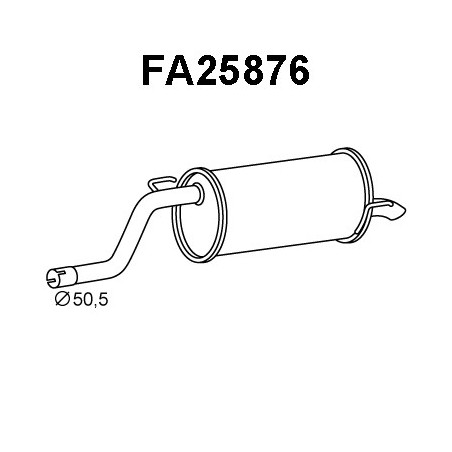 Silencieux arrière VENEPORTE