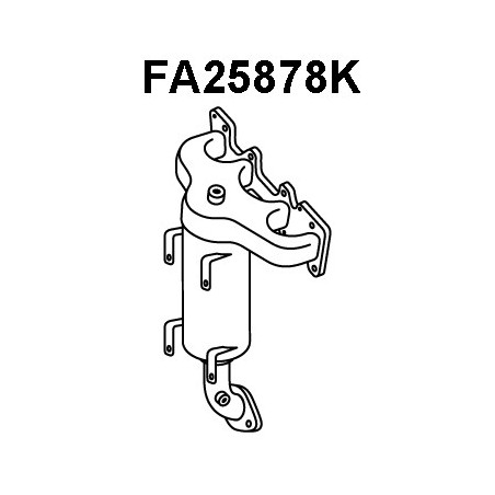 Catalyseur en coude VENEPORTE