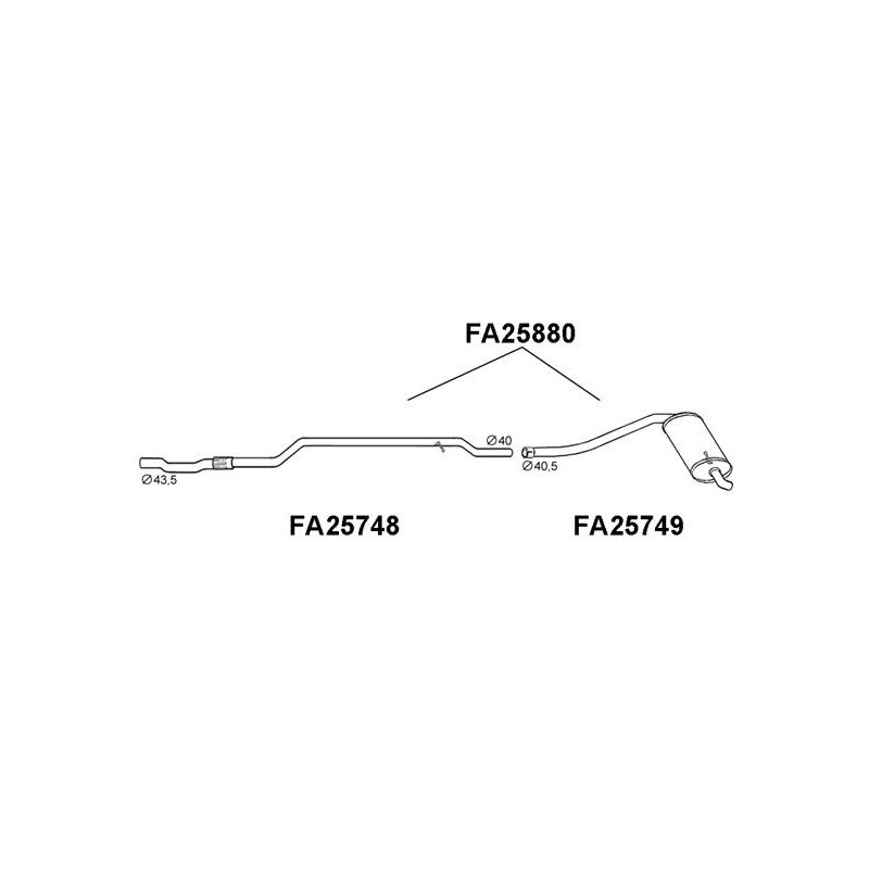 Silencieux arrière VENEPORTE