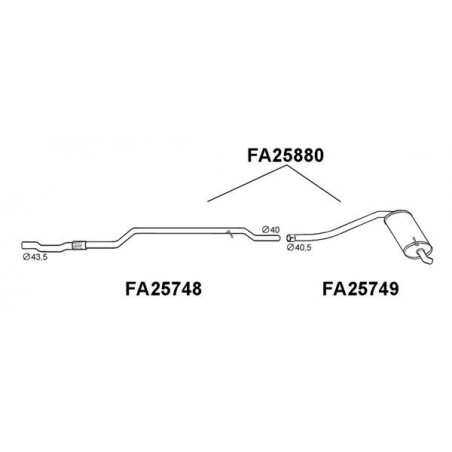 Silencieux arrière VENEPORTE