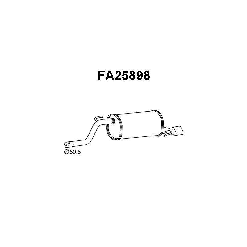 Silencieux arrière VENEPORTE