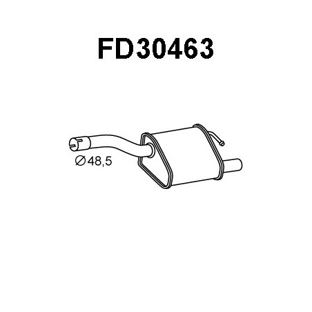 Silencieux arrière VENEPORTE