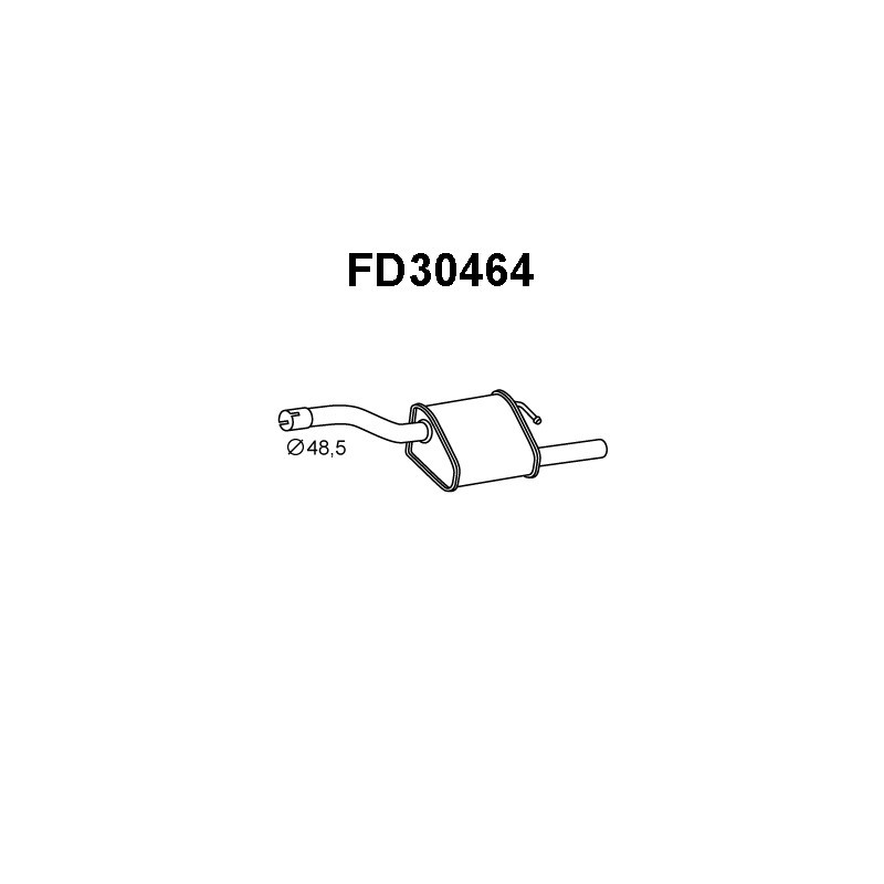 Silencieux arrière VENEPORTE